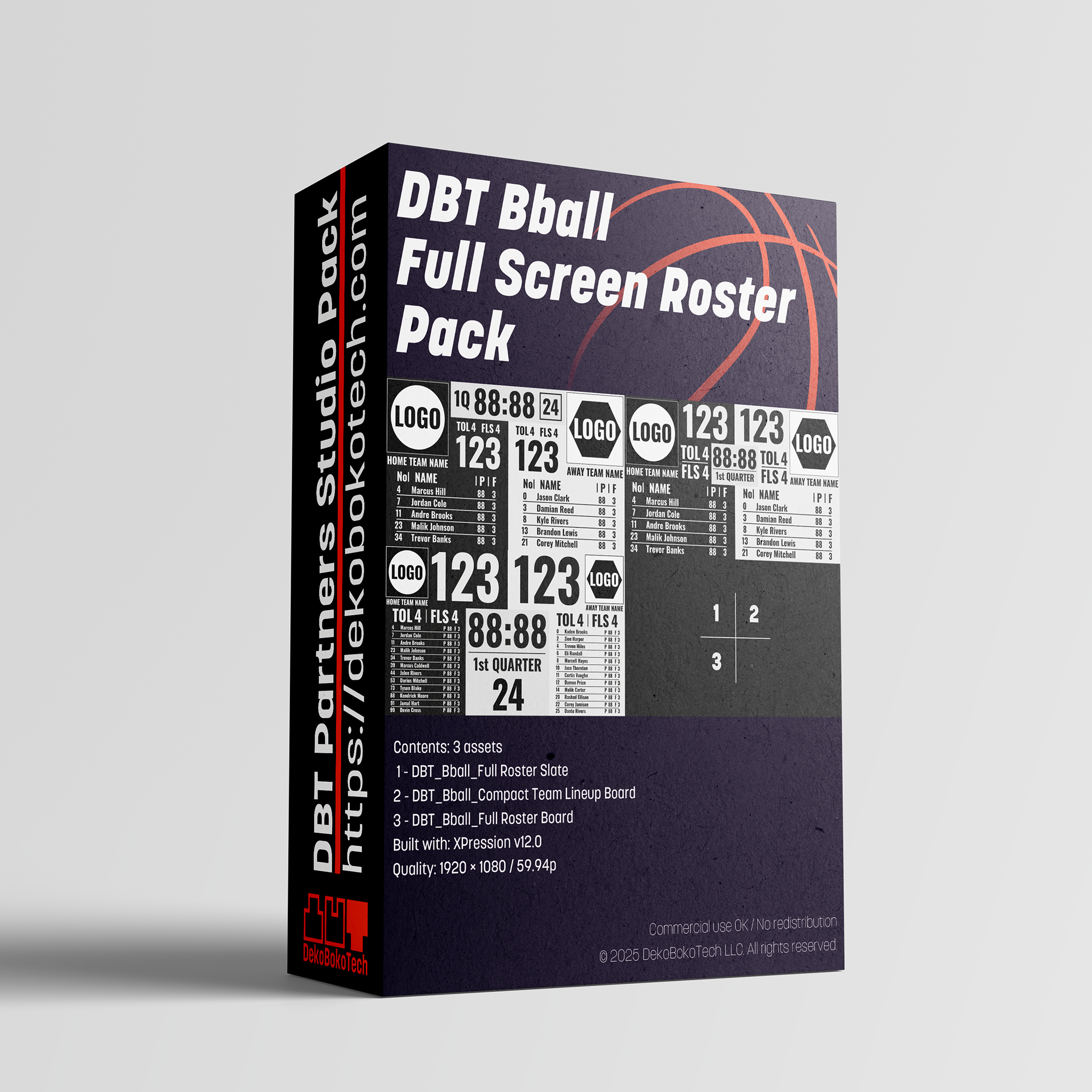 DBT_Bball_Full Screen Roster Pack