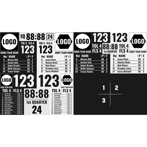Bball Full Screen Roster Pack