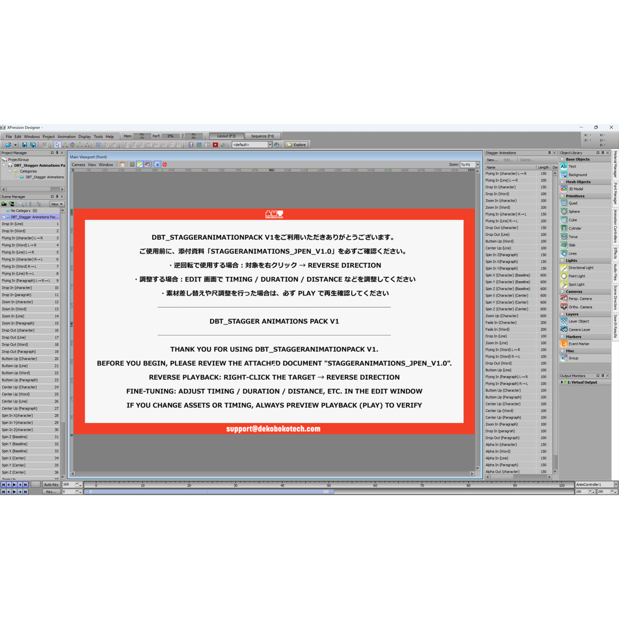 DBT_Stagger Animations Pack V1