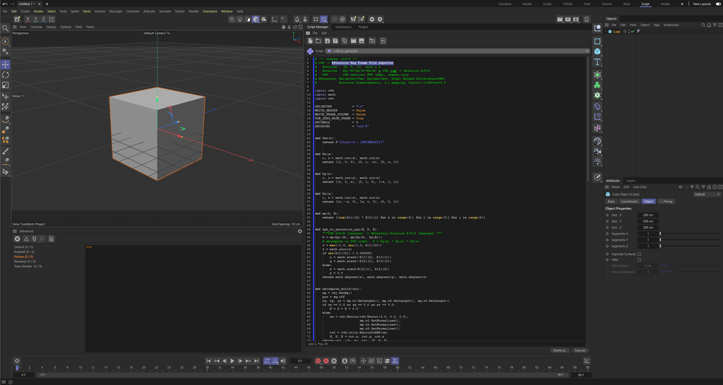 C4D to XPression Key Frame File Workflow Kit ― XPression用ワークフローキット｜DBT Partners Studio (2)