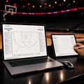 DBT CourtTap in use courtside on laptop and tablet