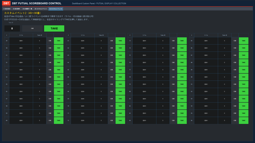 FUTSAL SCOREBOARD CONTROL