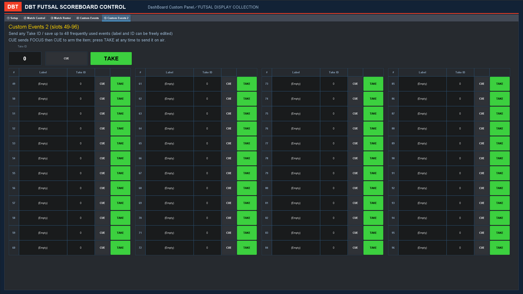 FUTSAL SCOREBOARD CONTROL